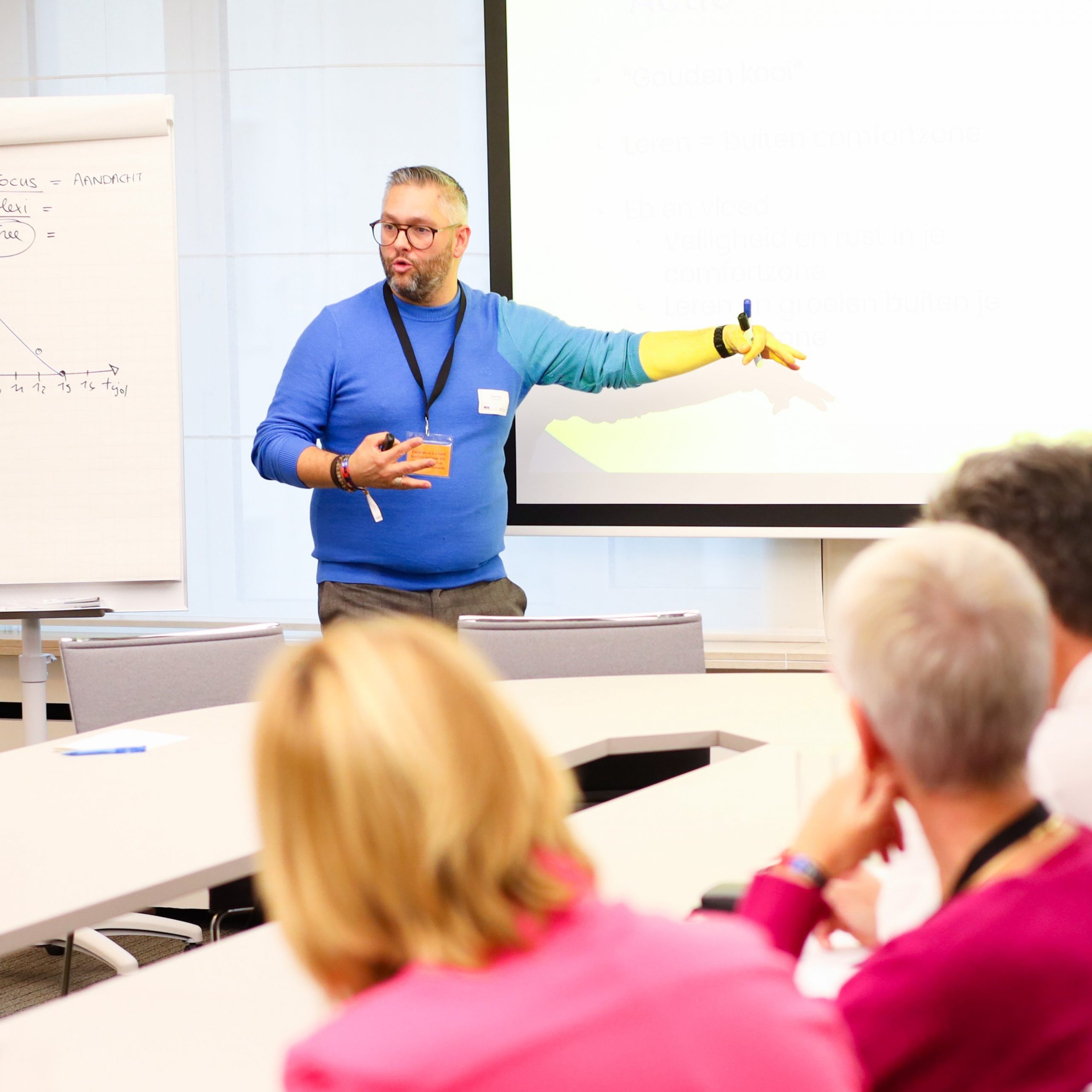 Ulrich geeft een workshop